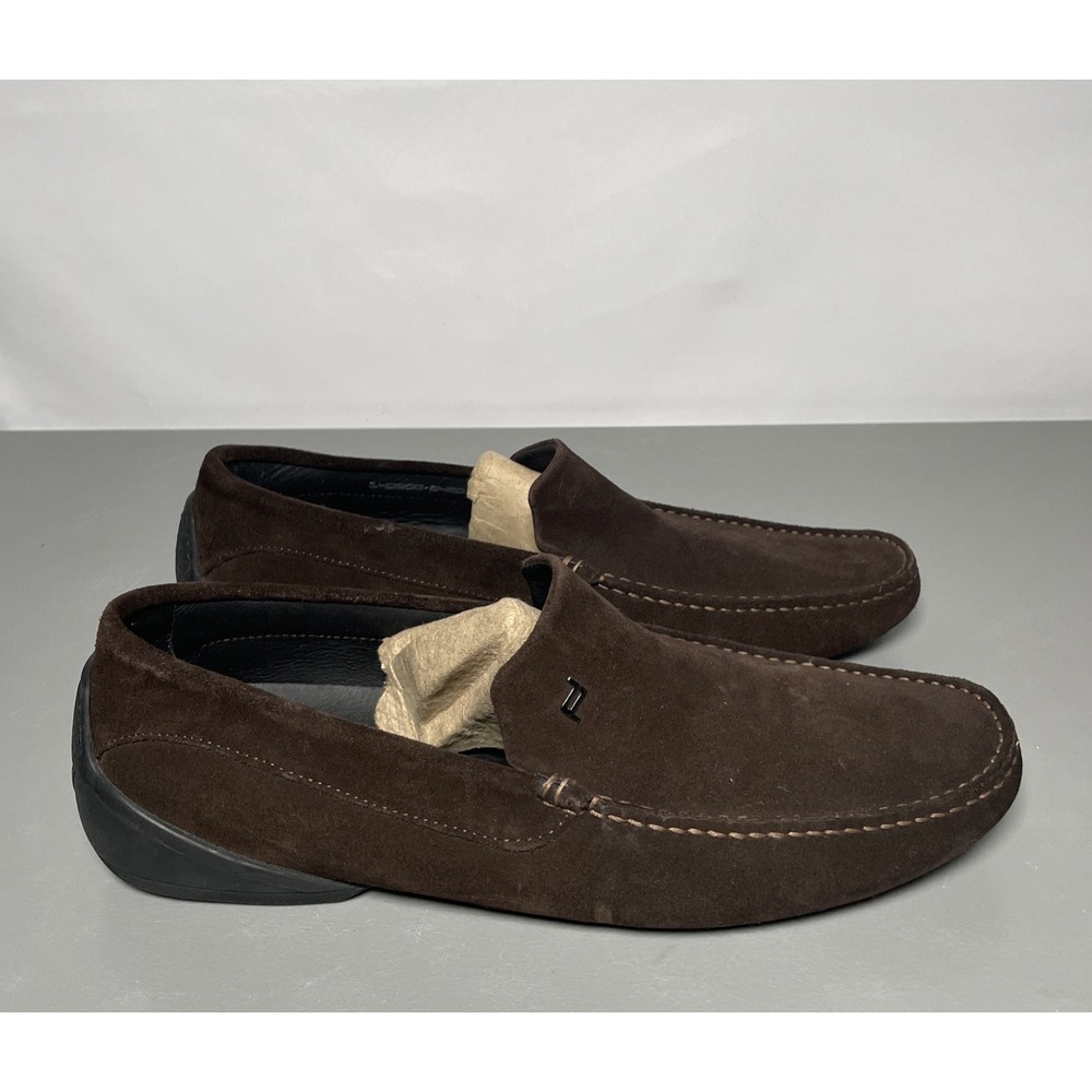 Porsche Design PD Driver Vel Asph‎ Men's Suede Loafers Size 11